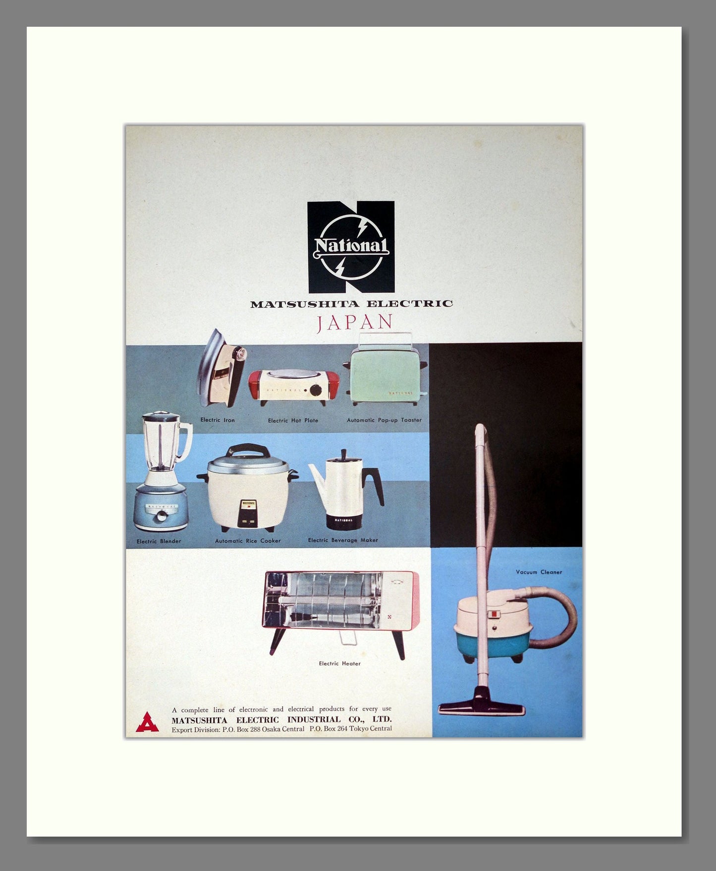 Matsushita Electric - Kitchen Appliances. Vintage Advert 1961 (ref AD302460)