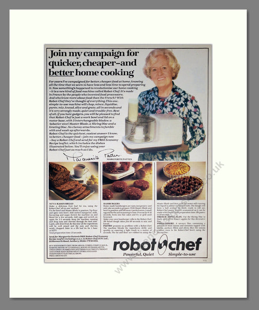 Robot Chef - Mixer. Vintage Advert 1981 (ref AD302466)