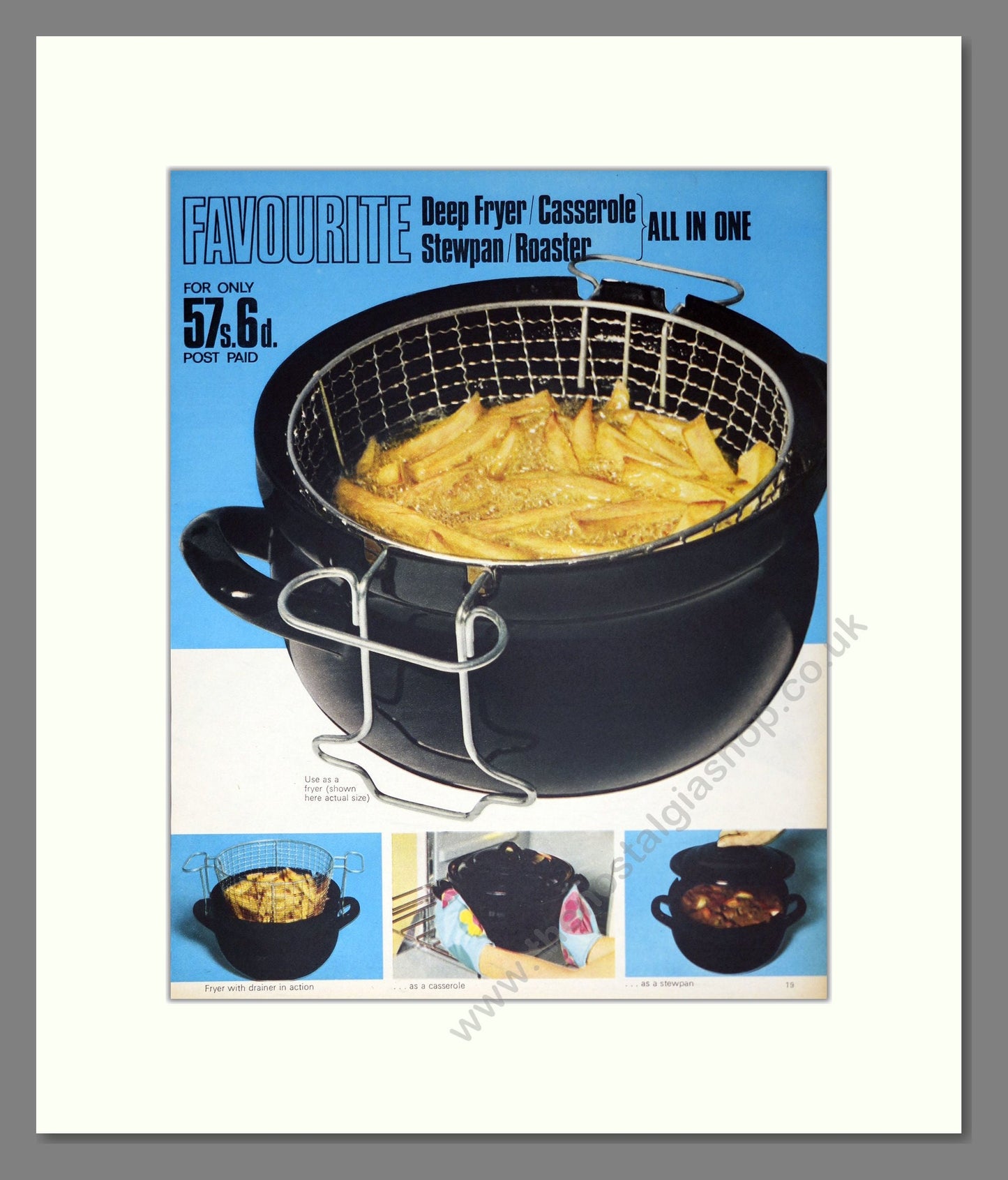 Favourite - Fryer. Vintage Advert 1969 (ref AD302467)