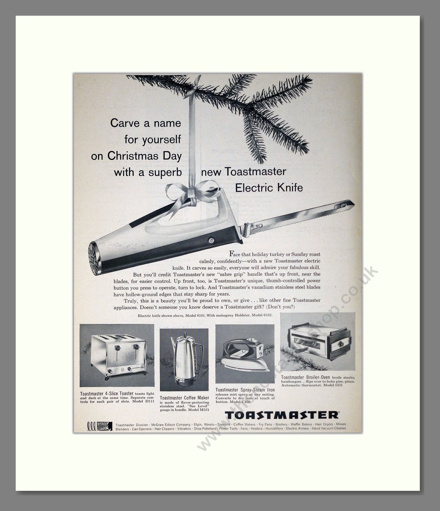 Toastmaster - Kitchen Appliances. Vintage Advert 1966 (ref AD302468)