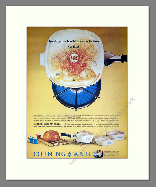 Corning Ware - Saucepans. Vintage Advert 1963 (ref AD302480)