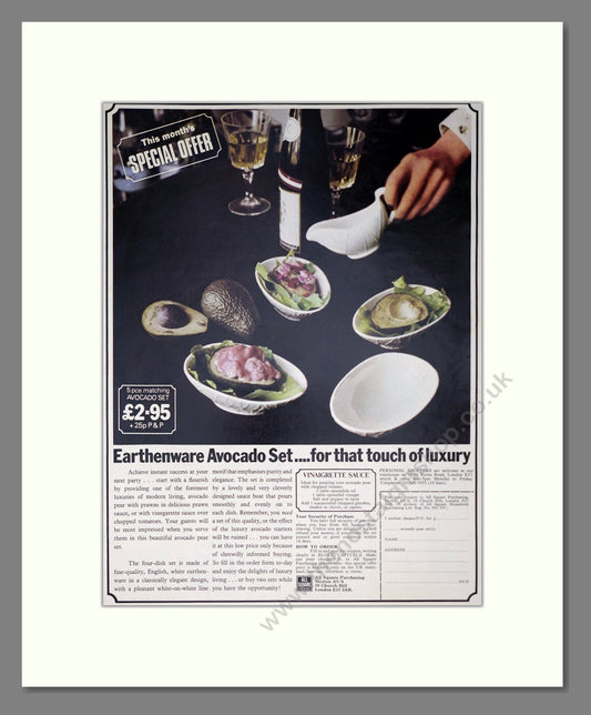 All Square - Dishes. Vintage Advert 1973 (ref AD302503)