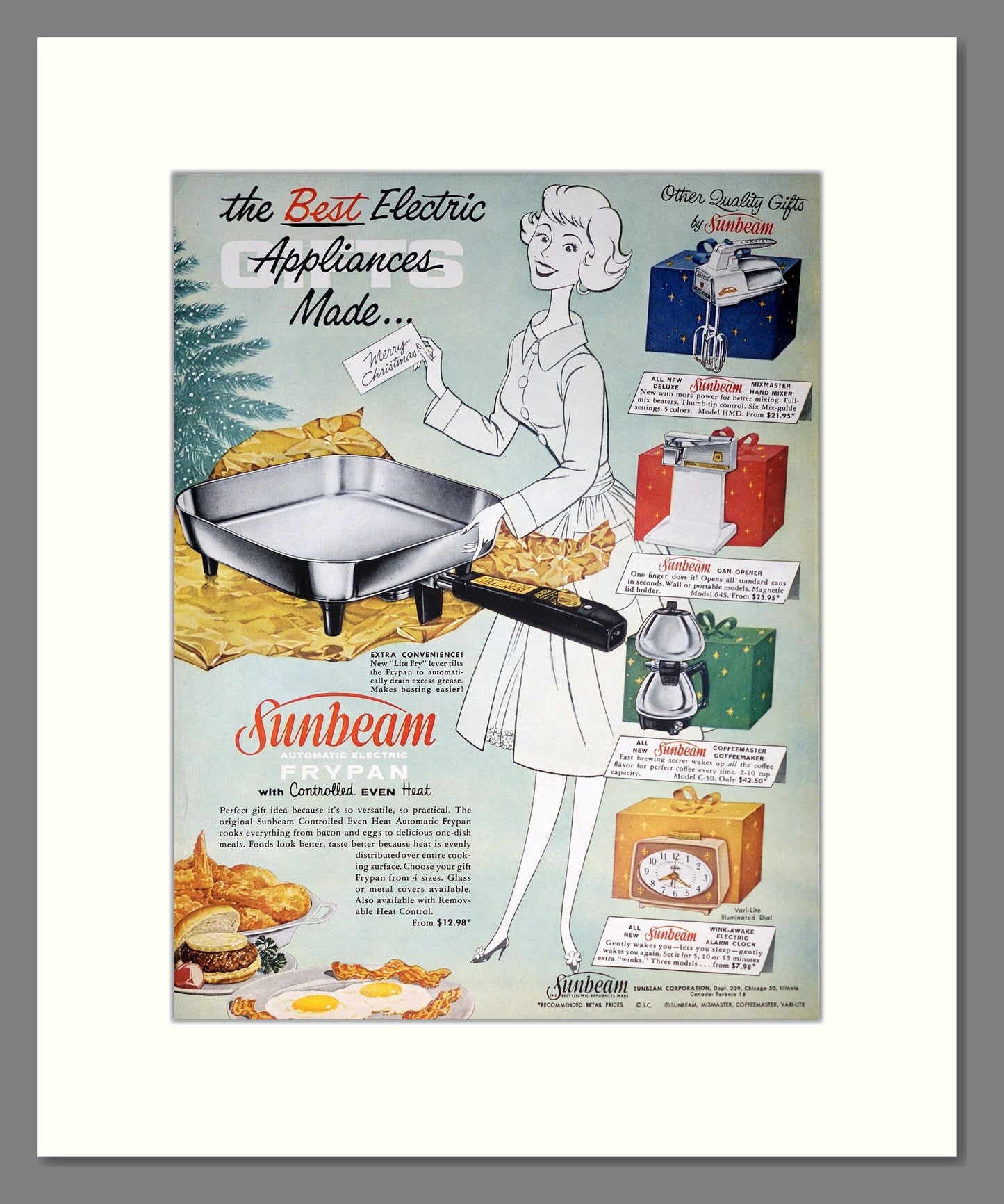 Sunbeam - Frying Pans. Vintage Advert 1960 (ref AD302504)