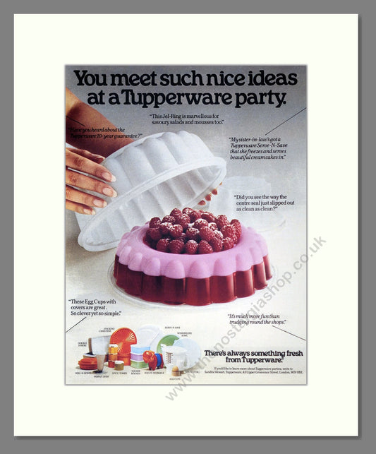 Tupperware - Moulds. Vintage Advert 1977 (ref AD302505)