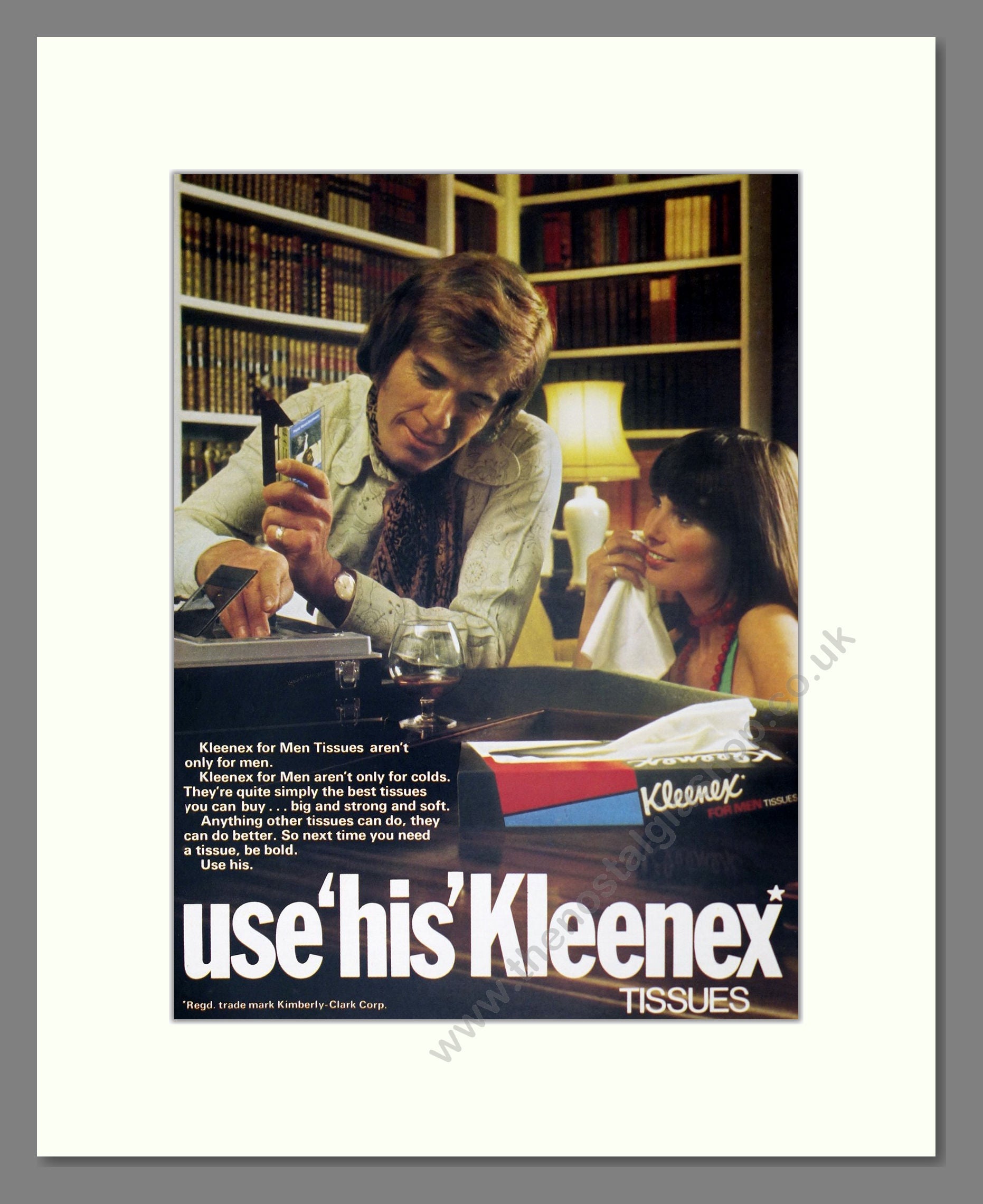 Kleenex - Tissues. Vintage Advert 1973 (ref AD302516)