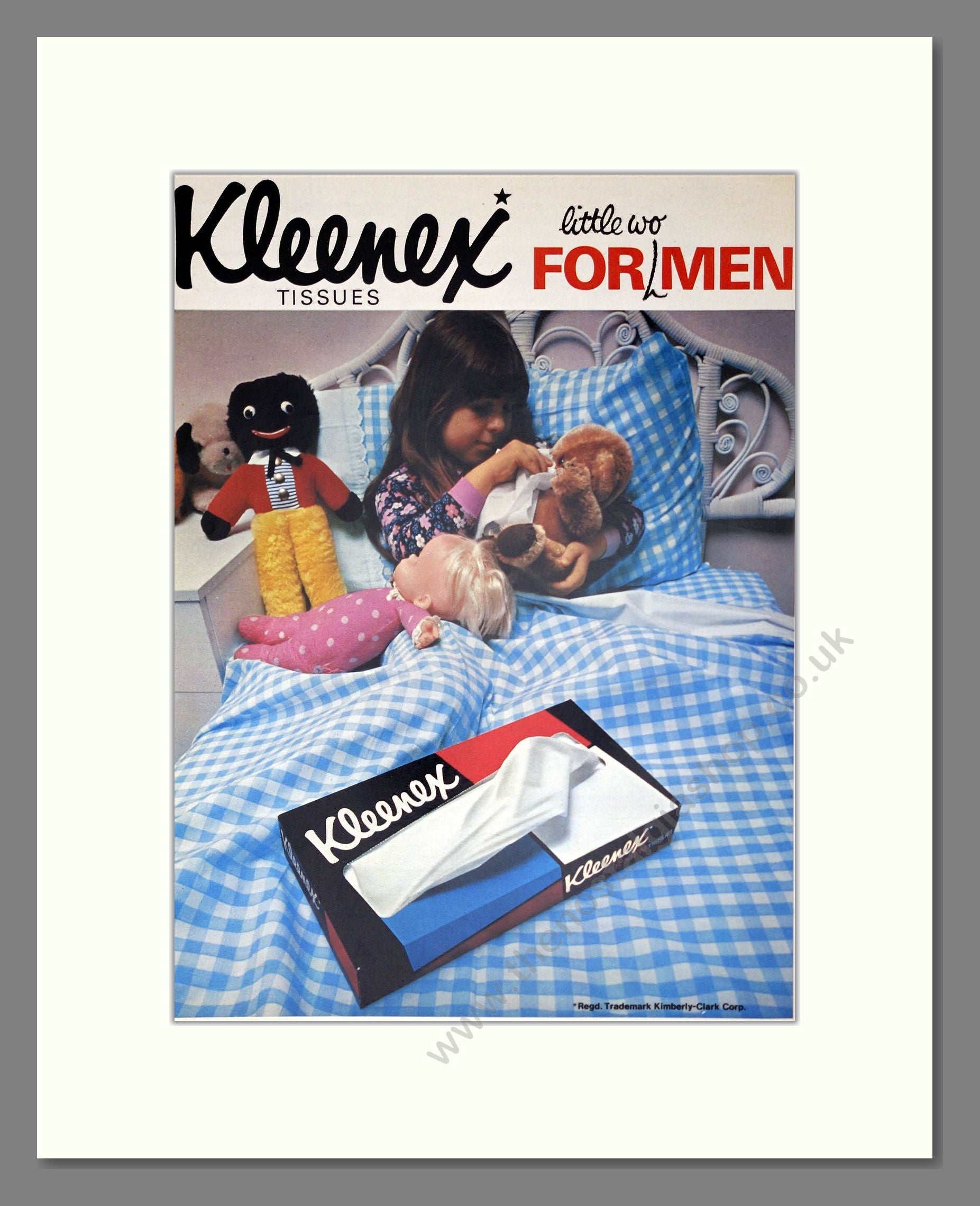 Kleenex - Tissues. Vintage Advert 1973 (ref AD302517)