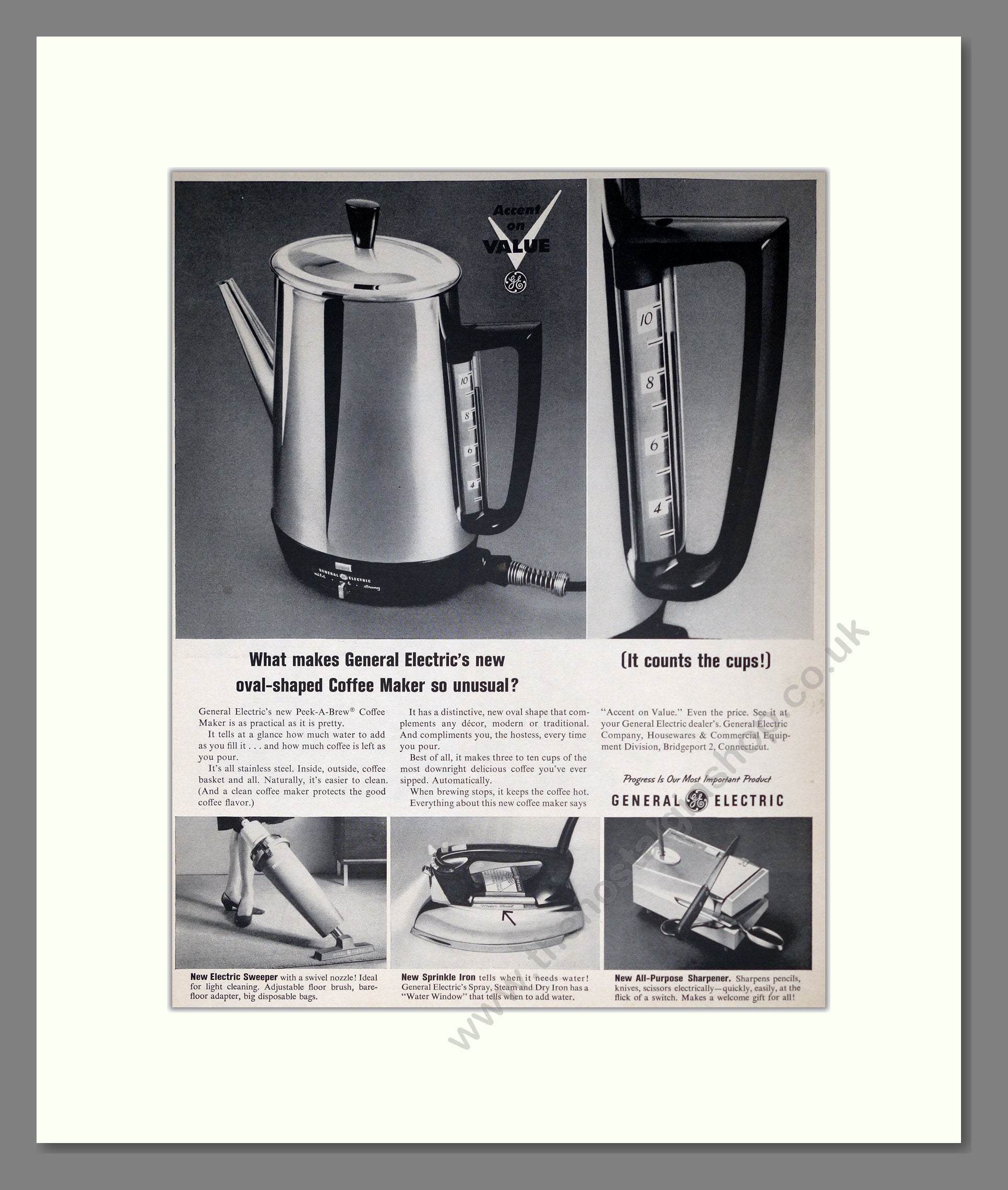 General Electric - Kitchen Appliances. Vintage Advert 1962 (ref AD302524)