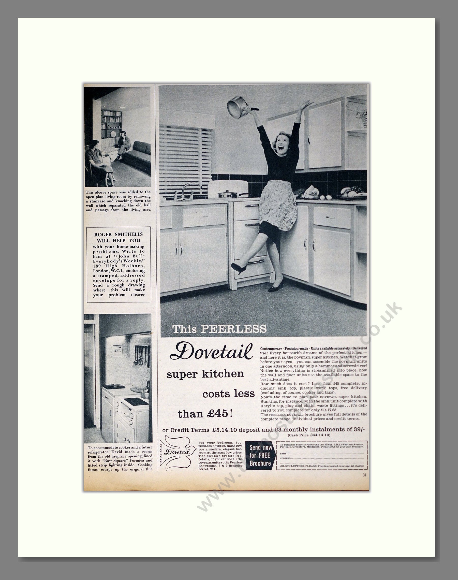 Dovetail - Kitchen Units. Vintage Advert 1959 (ref AD302551)