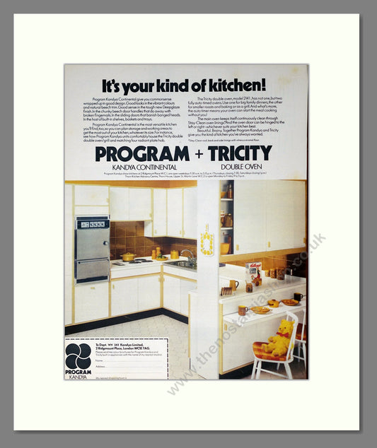 Program - Kitchen Units. Vintage Advert 1973 (ref AD302552)