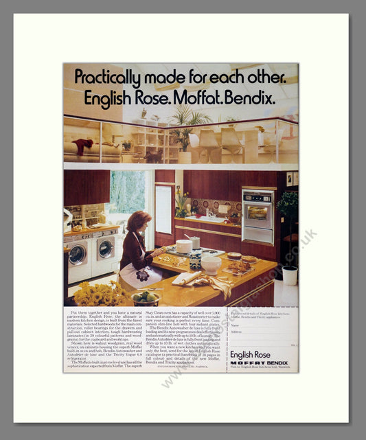 English Rose - Kitchen Units. Vintage Advert 1973 (ref AD302553)