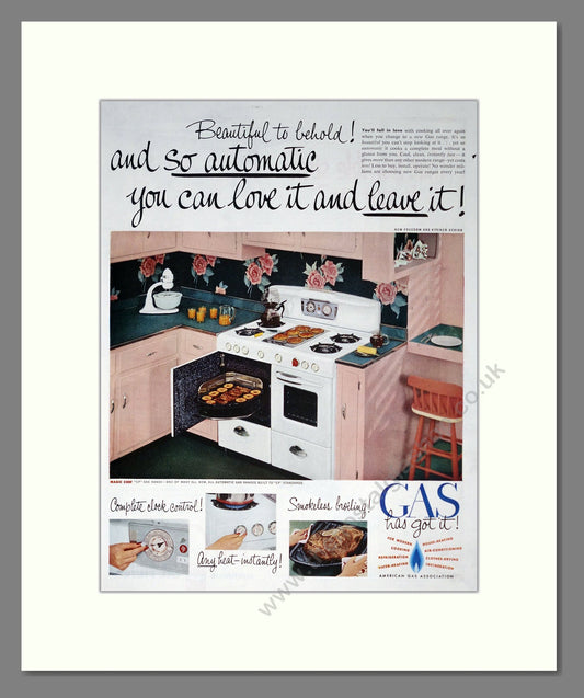 American Gas - Cookers. Vintage Advert 1950 (ref AD302561)