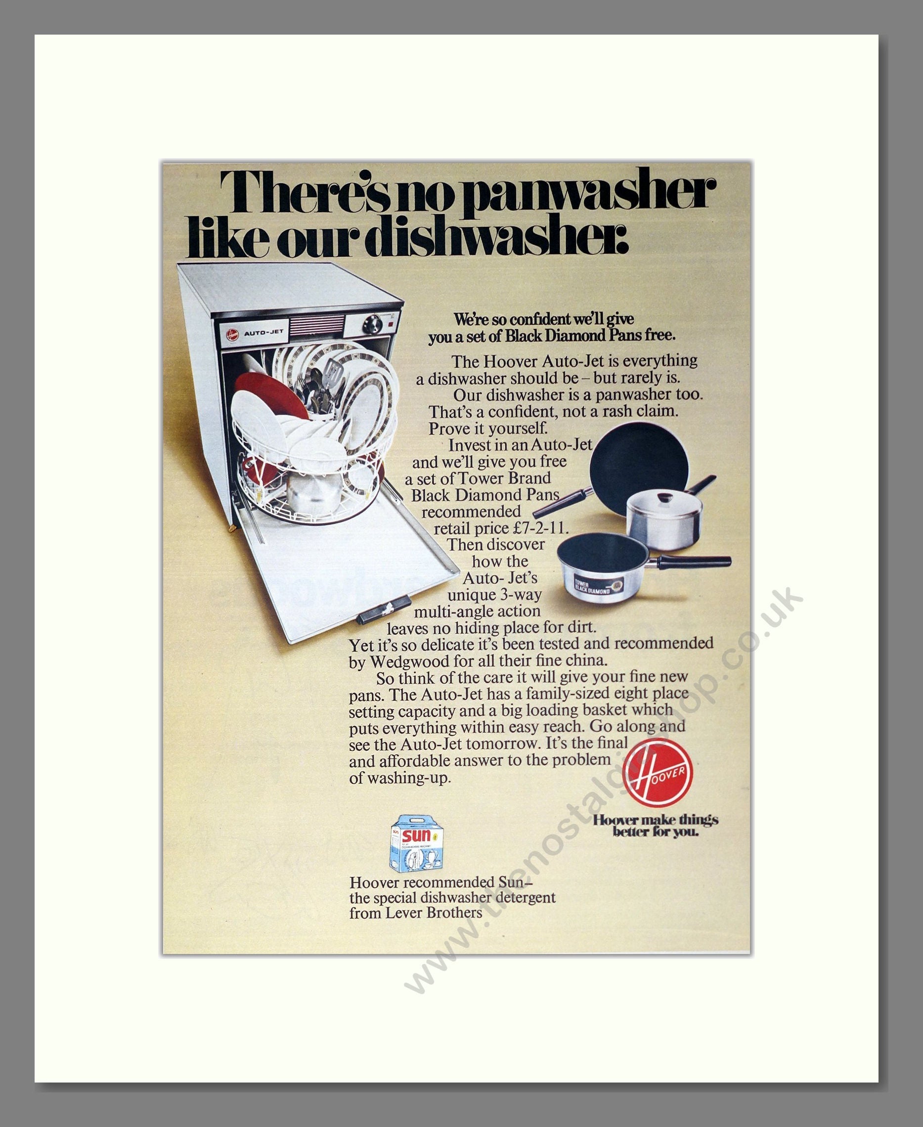 Hoover - Dishwasher. Vintage Advert 1969 (ref AD302563)