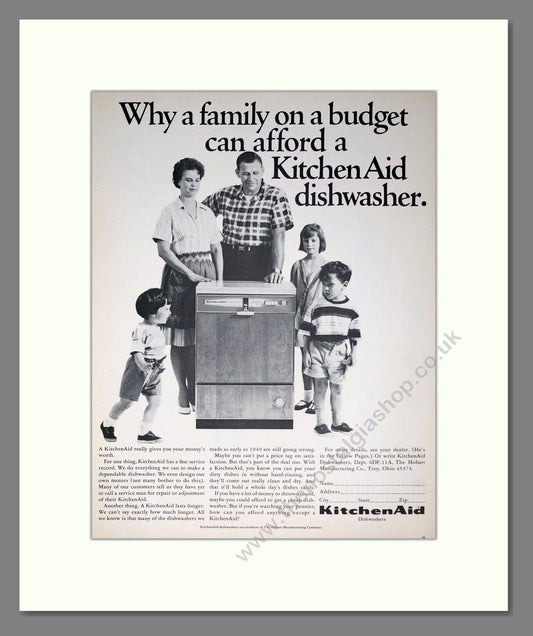 KitchenAid - Dishwasher. Vintage Advert 1966 (ref AD302565)