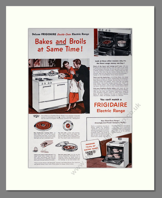 Frigidaire - Range Cooker. Vintage Advert 1950 (ref AD302567)