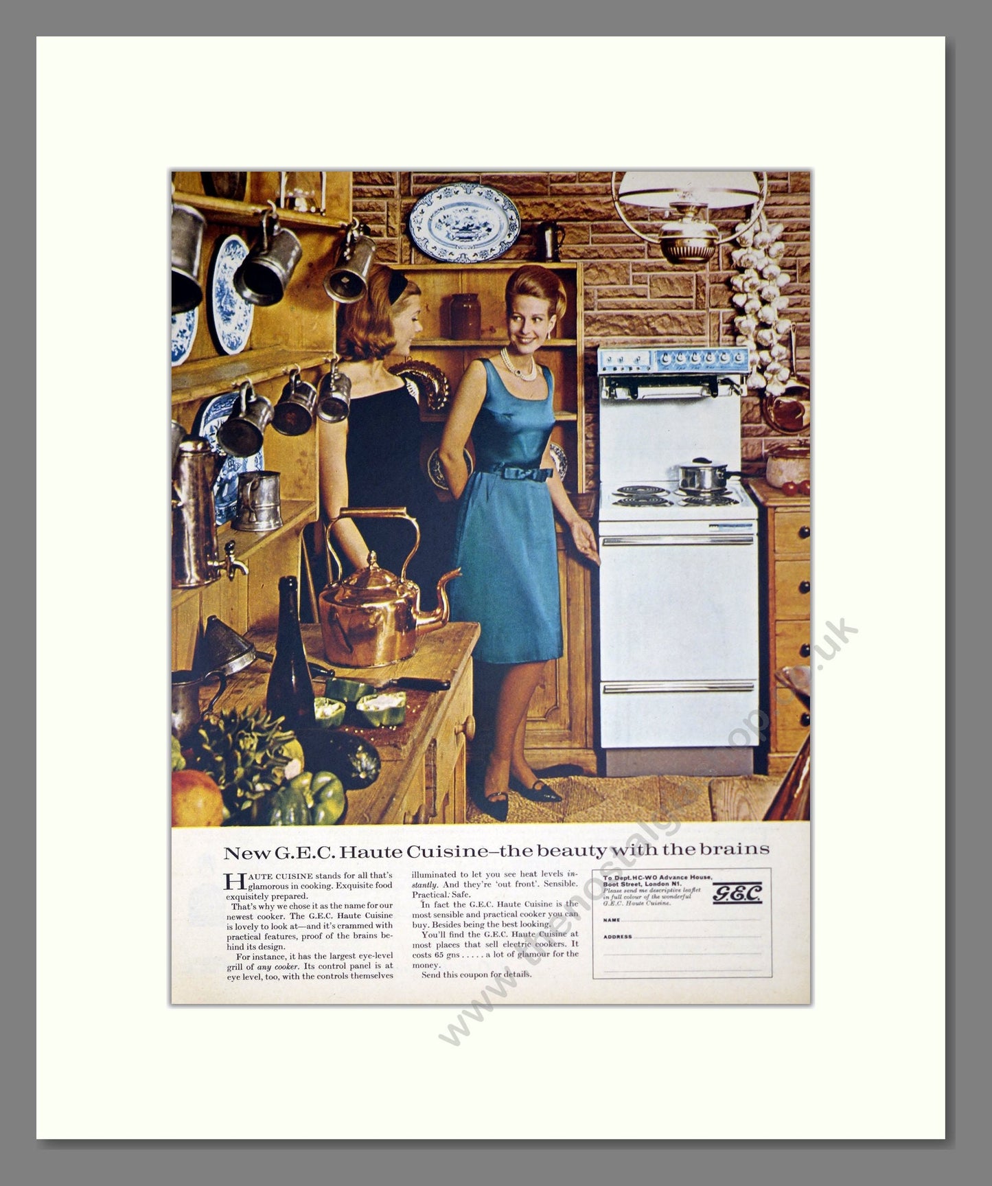 General Electric - Cookers. Vintage Advert 1965 (ref AD302571)