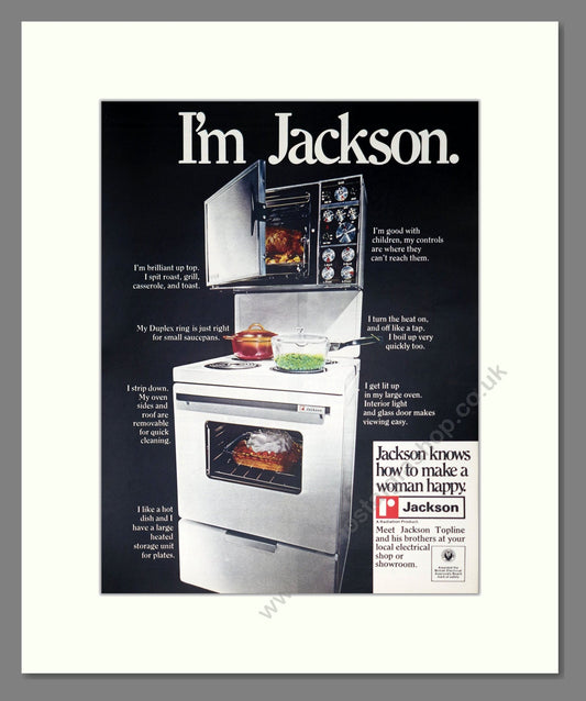 Jackson - Cookers. Vintage Advert 1971 (ref AD302583)