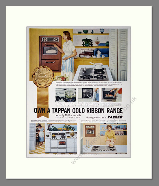 Tappan - Gold Ribbon Range. Vintage Advert 1957 (ref AD302587)