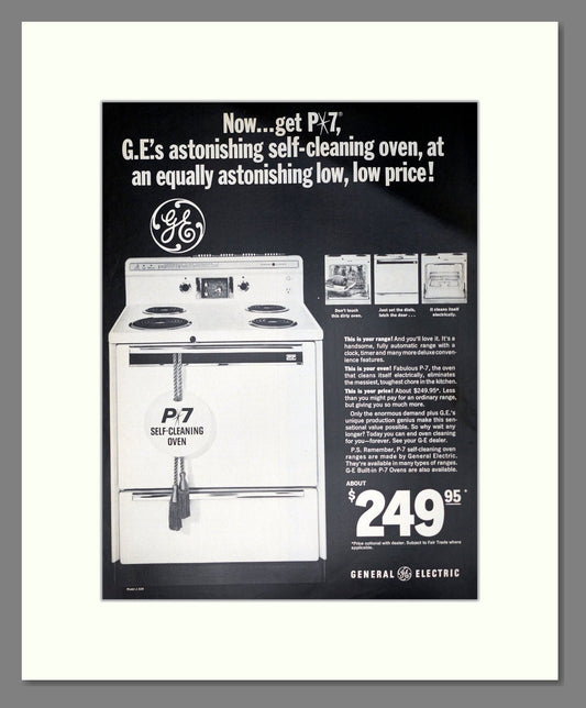 General Electric - Self Cleaning Oven. Vintage Advert 1966 (ref AD302596)