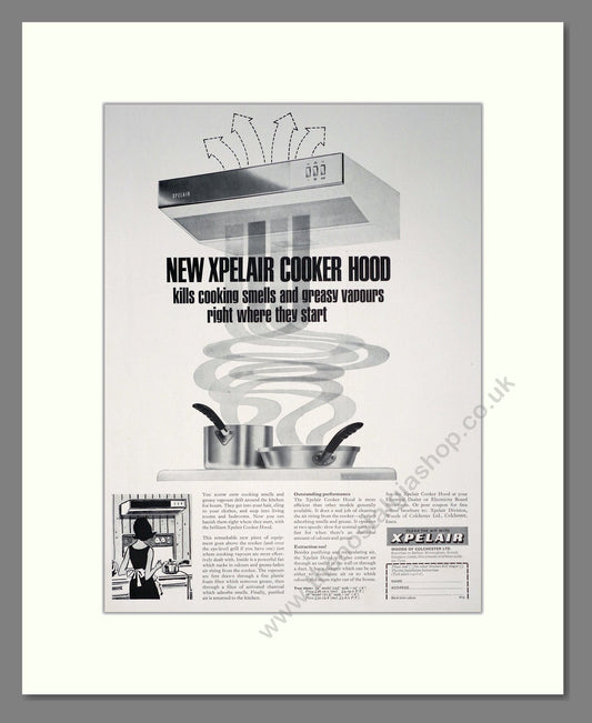 Xpelair - Cooker Hood. Vintage Advert 1966 (ref AD302602)