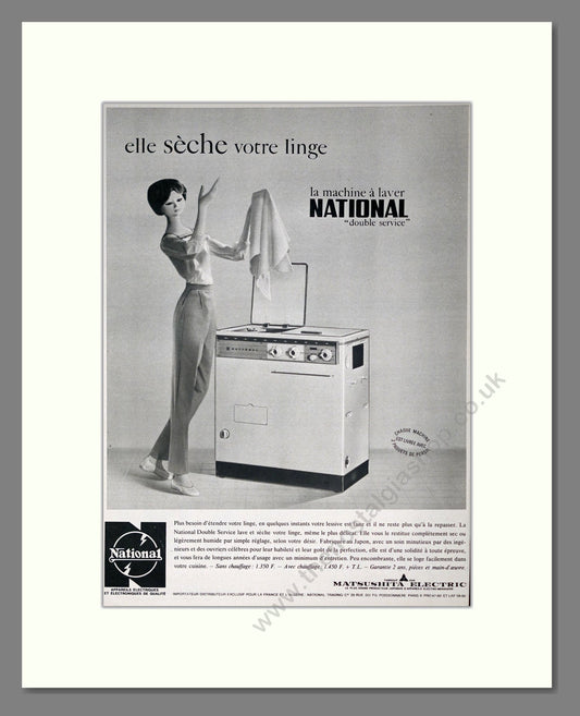 Matsushita Electric - Washing Machine. Vintage Advert 1963 (ref AD302626)