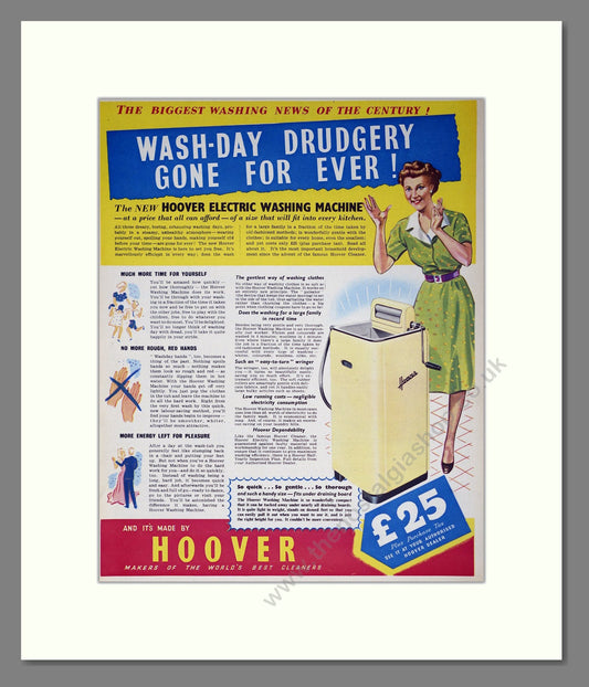 Hoover - Washing Machine. Vintage Advert 1948 (ref AD302638)