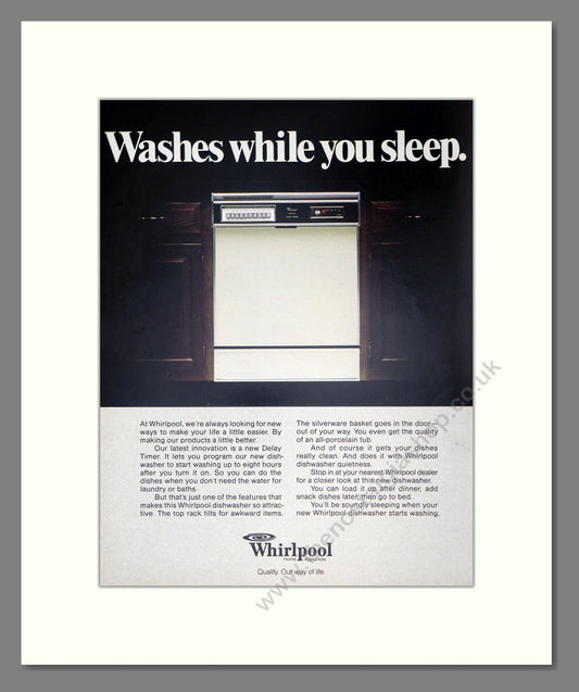 Whirlpool - Washing Machine. Vintage Advert 1981 (ref AD302657)