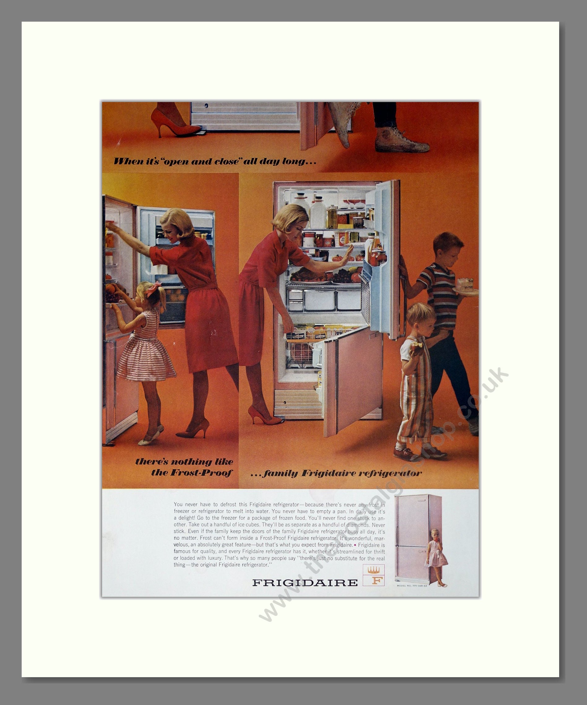 Frigidaire - Refrigerator. Vintage Advert 1963 (ref AD302677)