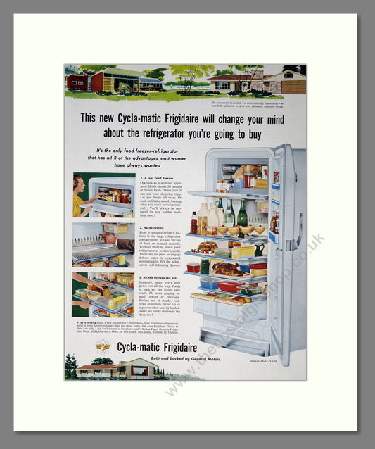 Frigidaire - Cycla-Matic Refrigerator. Vintage Advert 1953 (ref AD302678)