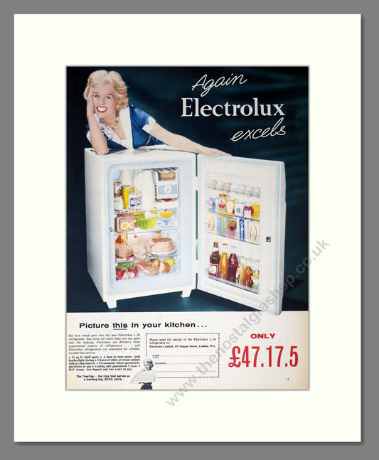 Electrolux - Refrigerator. Vintage Advert 1959 (ref AD302701)