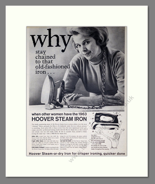 Hoover - Irons. Vintage Advert 1963 (ref AD302708)