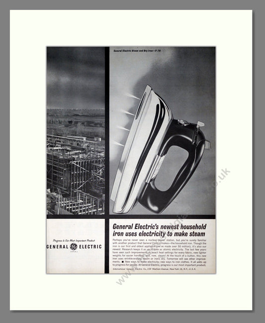 General Electric - Irons. Vintage Advert 1962 (ref AD302711)