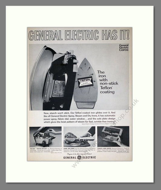 General Electric - Irons. Vintage Advert 1966 (ref AD302713)