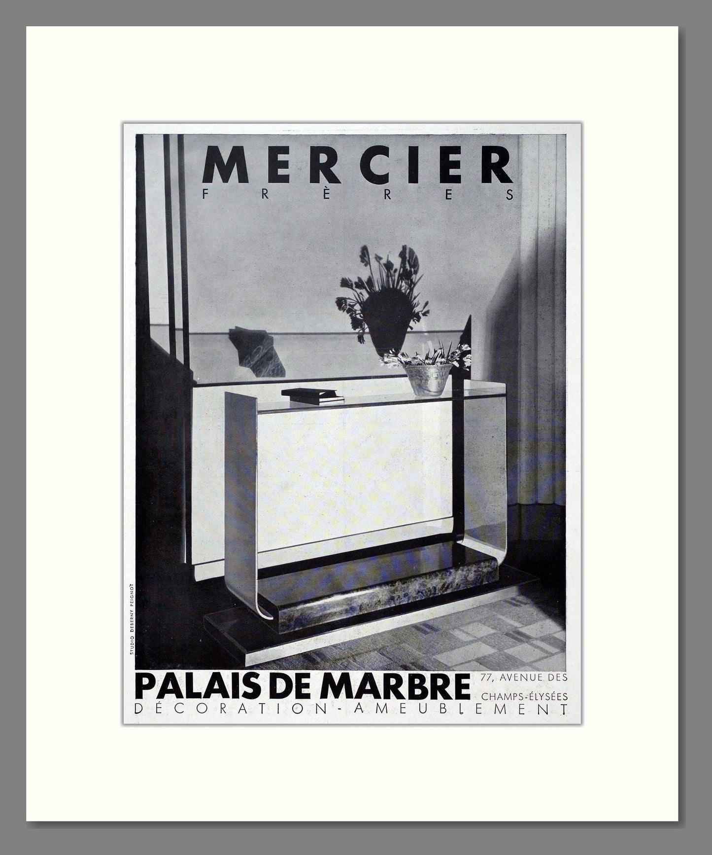 Mercier Freres - Furniture. Vintage Advert 1931 (ref AD302716)