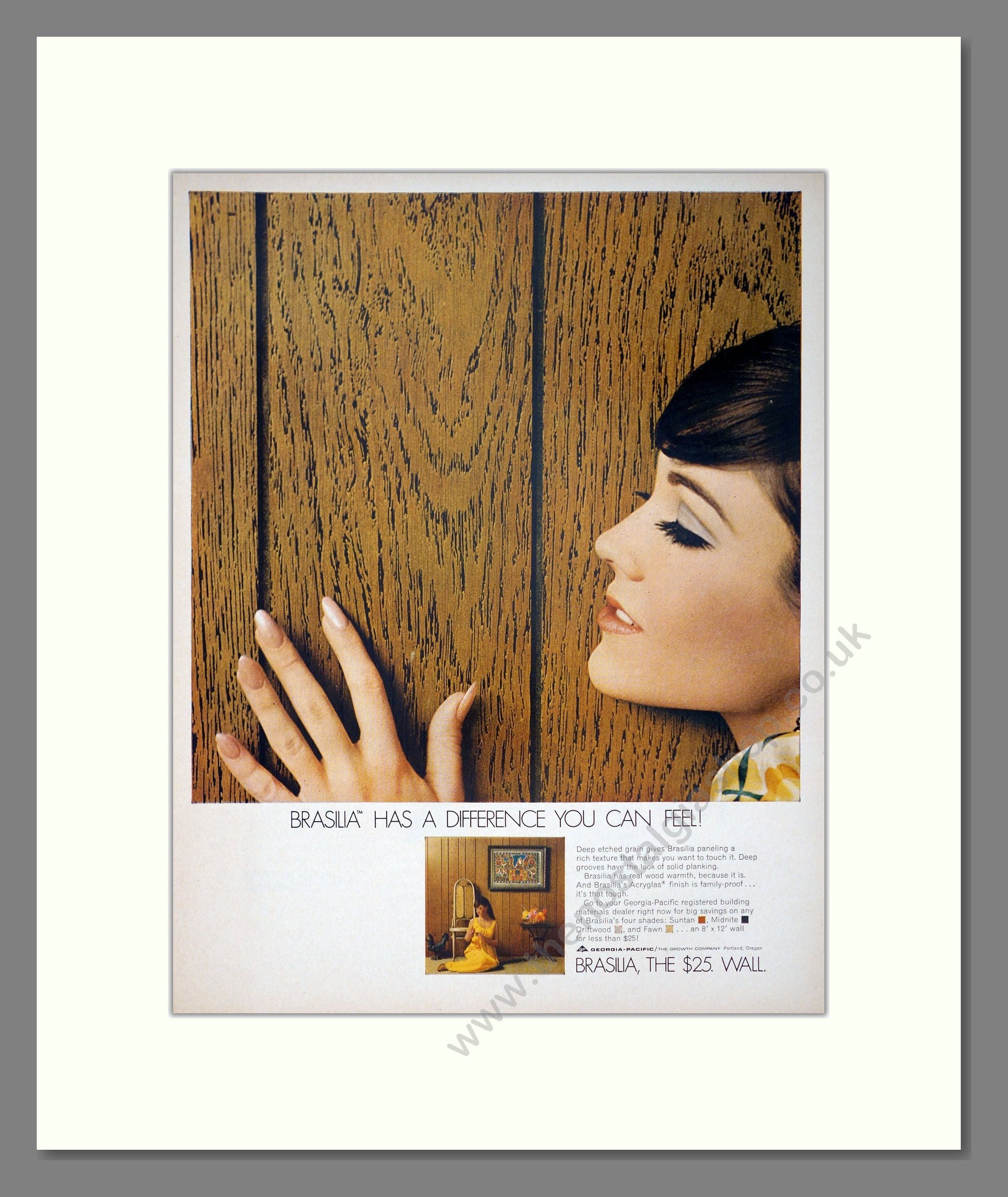 Brasilia - Wood Panels. Vintage Advert 1968 (ref AD302738)