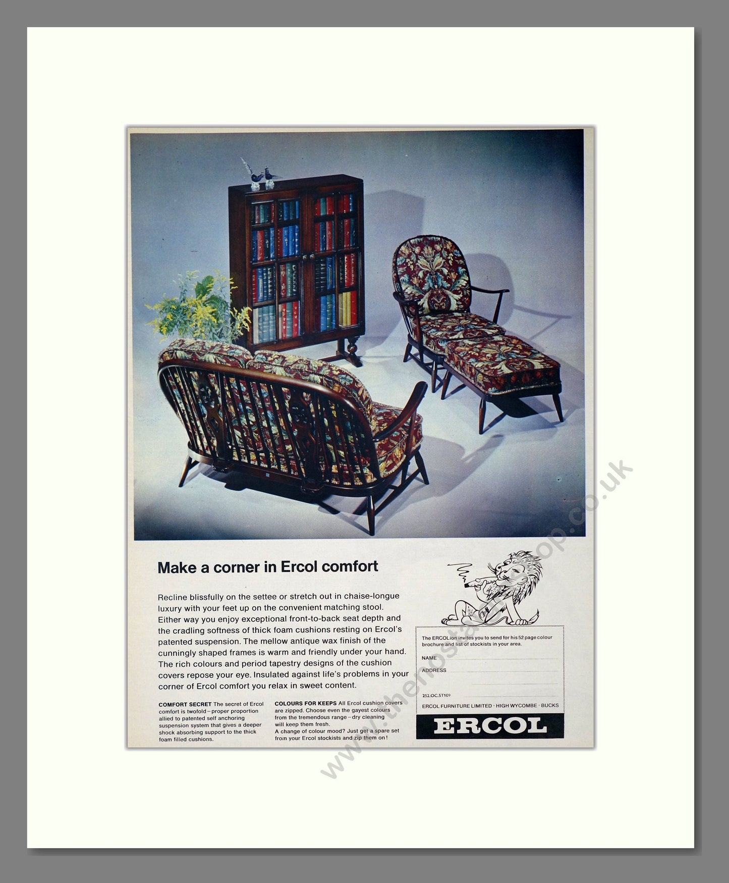 Ercol - Furniture Sets. Vintage Advert 1969 (ref AD302744)