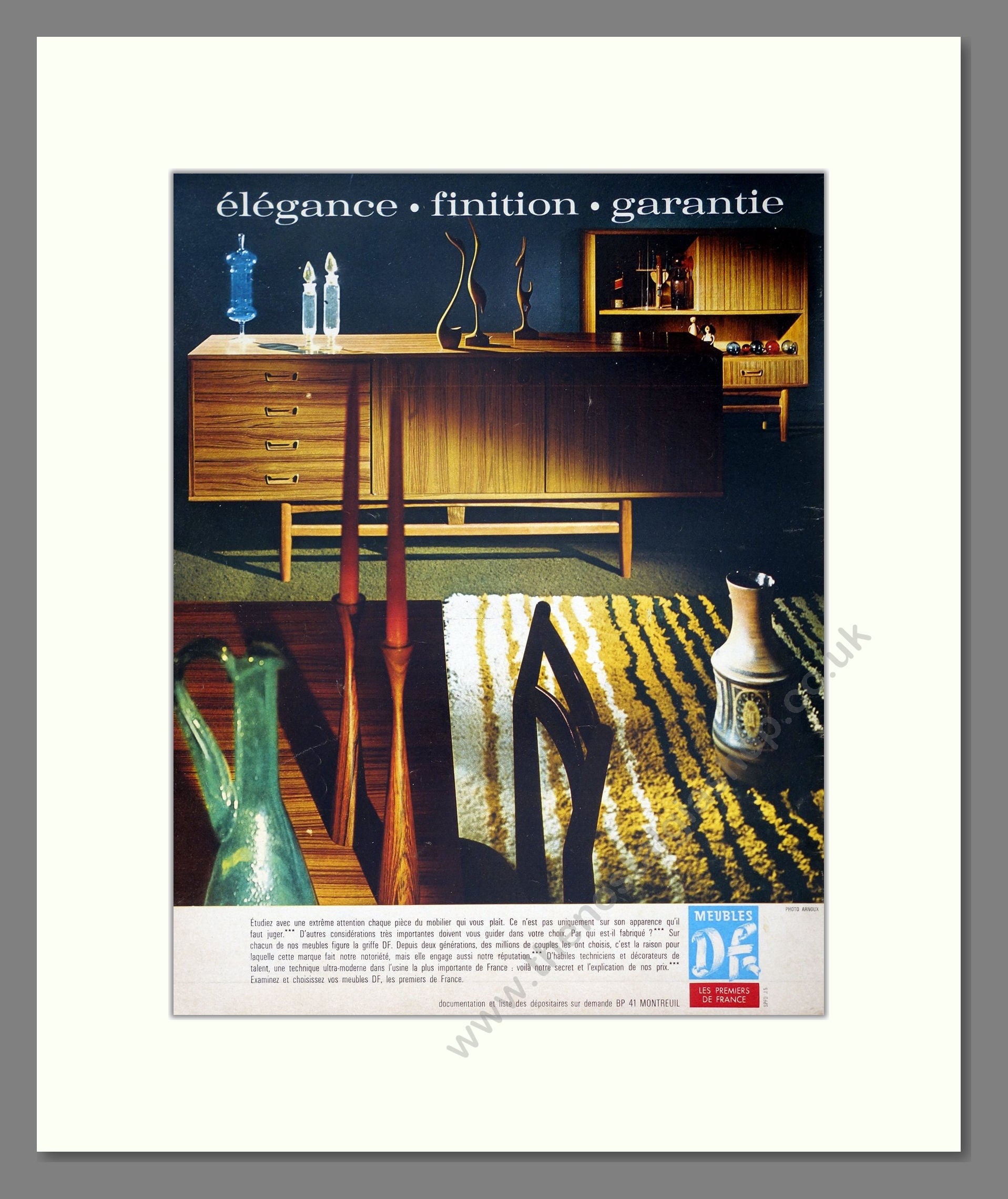 Meubles DF - Elegance. Vintage Advert 1969 (ref AD302777)