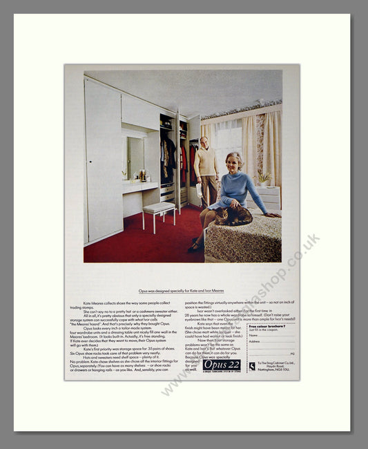 Opus - Bedroom Furniture. Vintage Advert 1974 (ref AD302796)