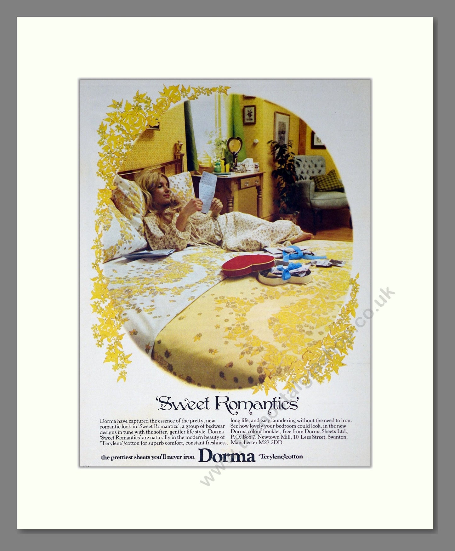 Dorma - Sweet Romantics. Vintage Advert 1973 (ref AD302815)