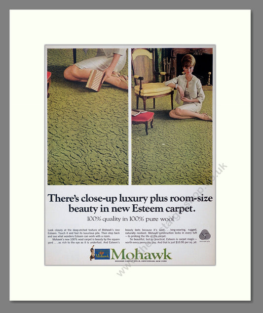 Mohawk - Esteem Carpets. Vintage Advert 1965 (ref AD302921)