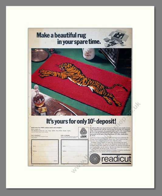 Readicut - Rug Kit. Vintage Advert 1969 (ref AD302943)