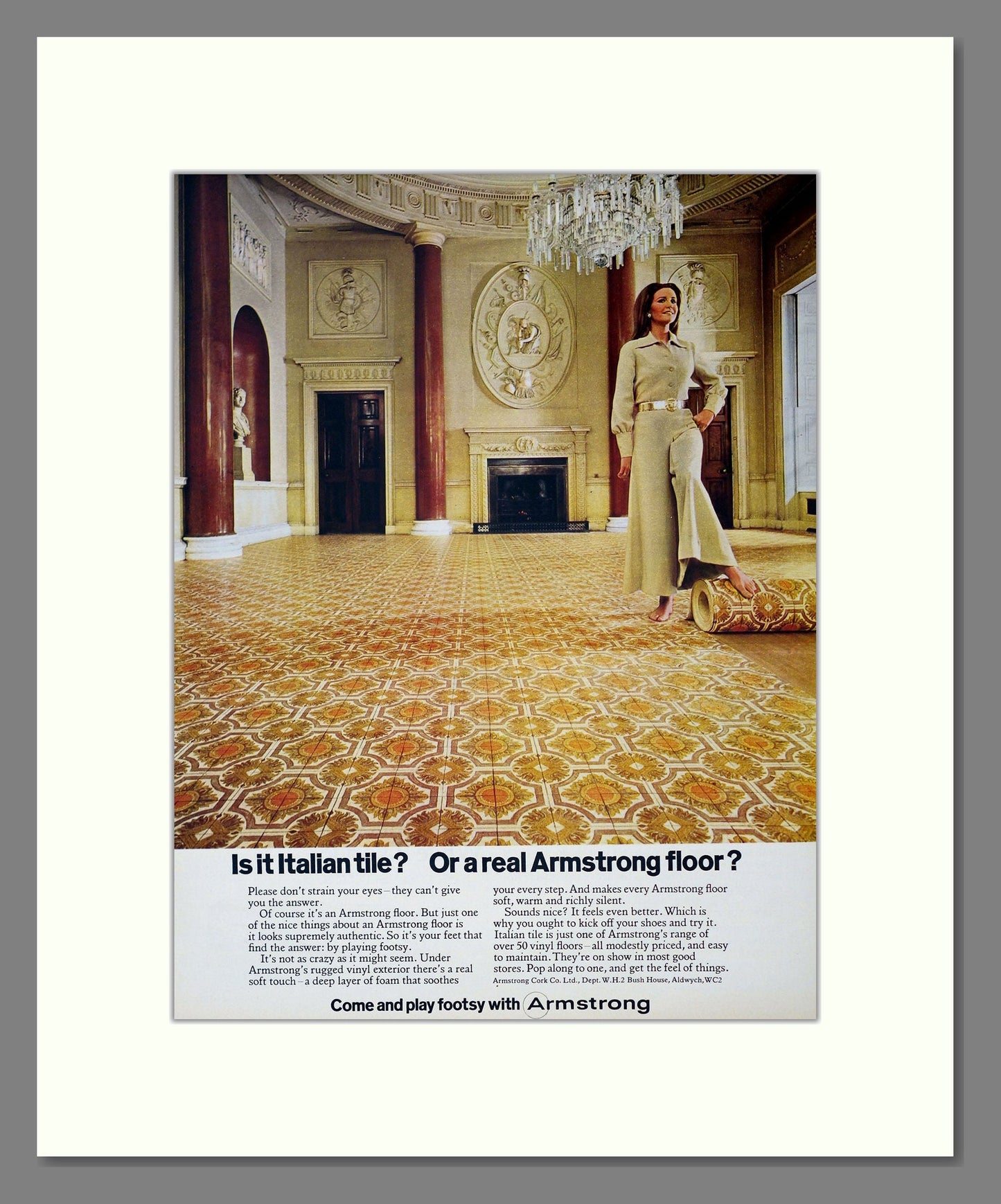 Armstrong - Vinyl Floors. Vintage Advert 1971 (ref AD302952)