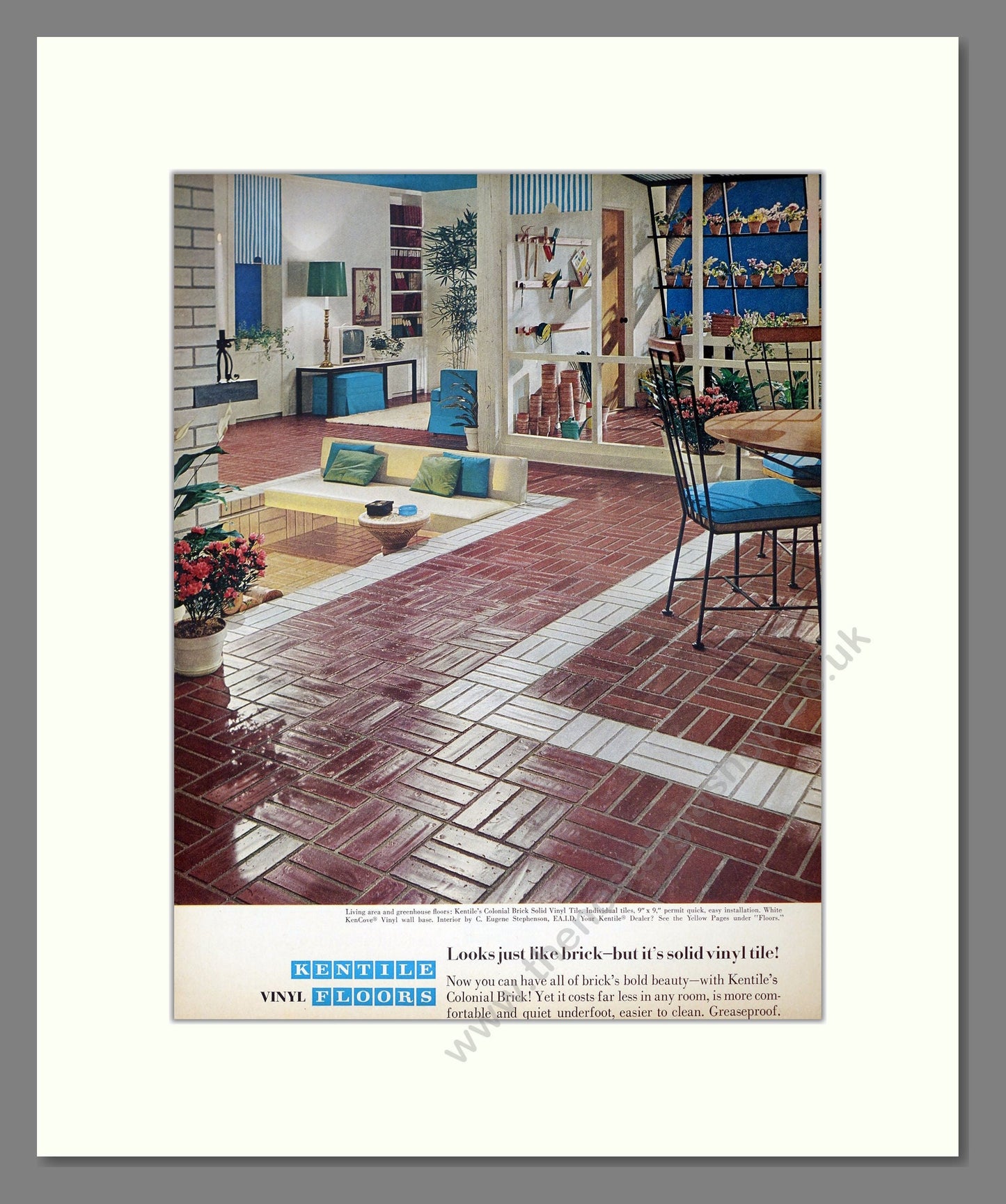 Kentile - Vinyl Floors. Vintage Advert 1966 (ref AD302960)