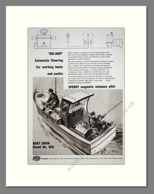 Sperry - Big-Ship Steering. Vintage Advert 1961 (ref AD303032)