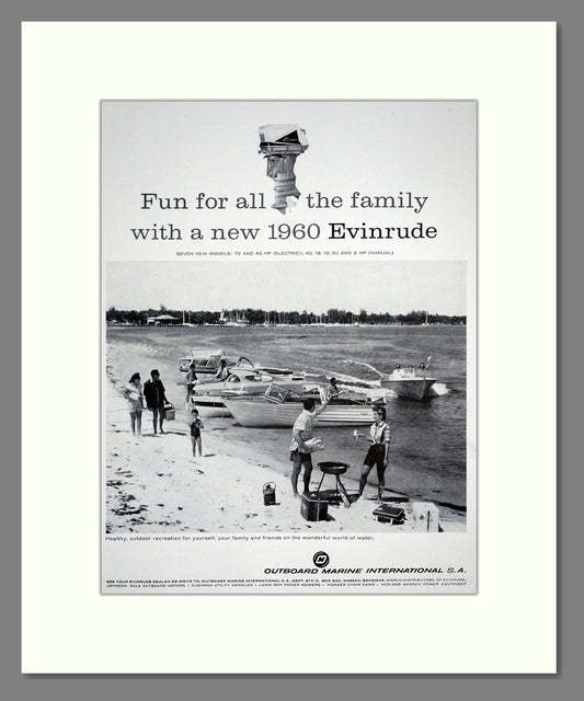 Evinrude - Outboard Motors. Vintage Advert 1960 (ref AD303044)