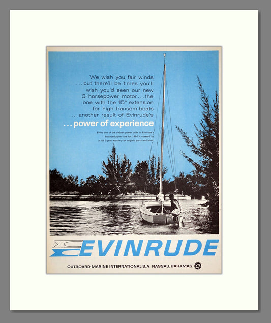 Evinrude - Outboard Motors. Vintage Advert 1964 (ref AD303046)