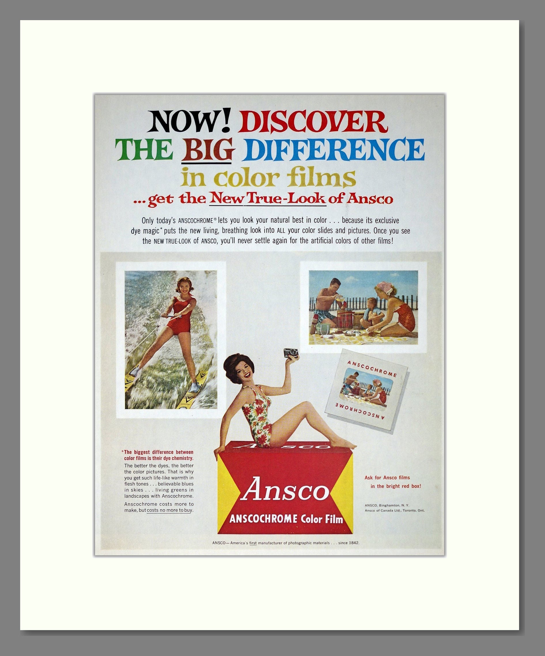 Ansco - Anscochrome Film. Vintage Advert 1962 (ref AD303129)