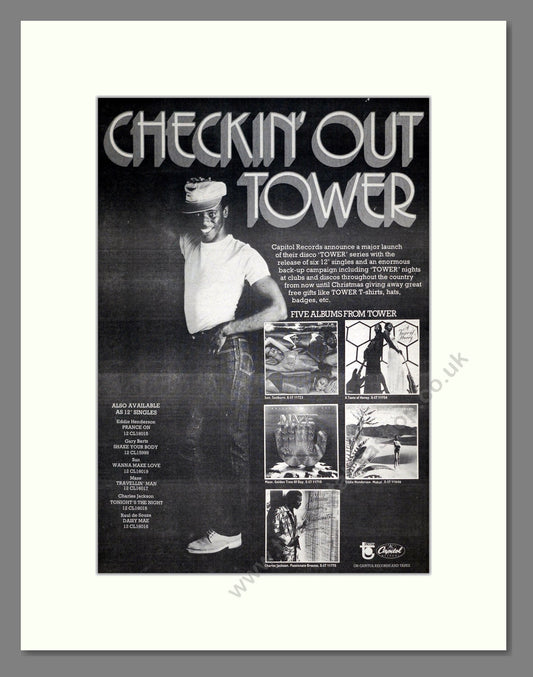 Tower Records - 5 Albums. Vintage Advert 1978 (ref AD19704)