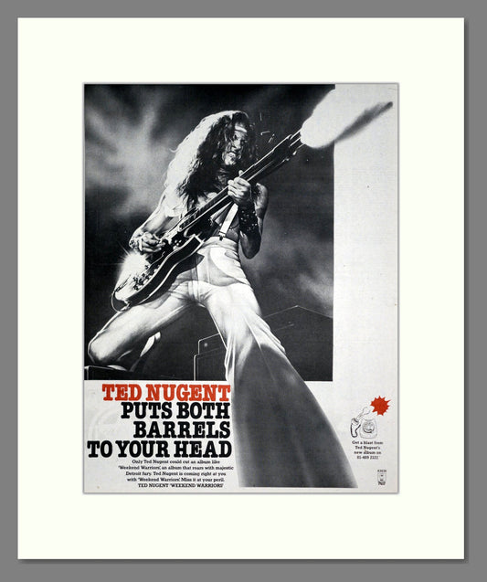 Ted Nugent - Weekend Warriors. Vintage Advert 1978 (ref AD19722)