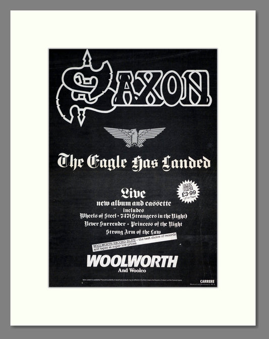 Saxon - The Eagle Has Landed. Vintage Advert 1982 (ref AD19751)