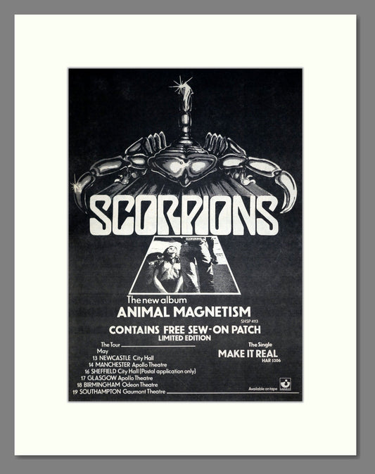 Scorpions - Animal Magnetism. Vintage Advert 1980 (ref AD19766)